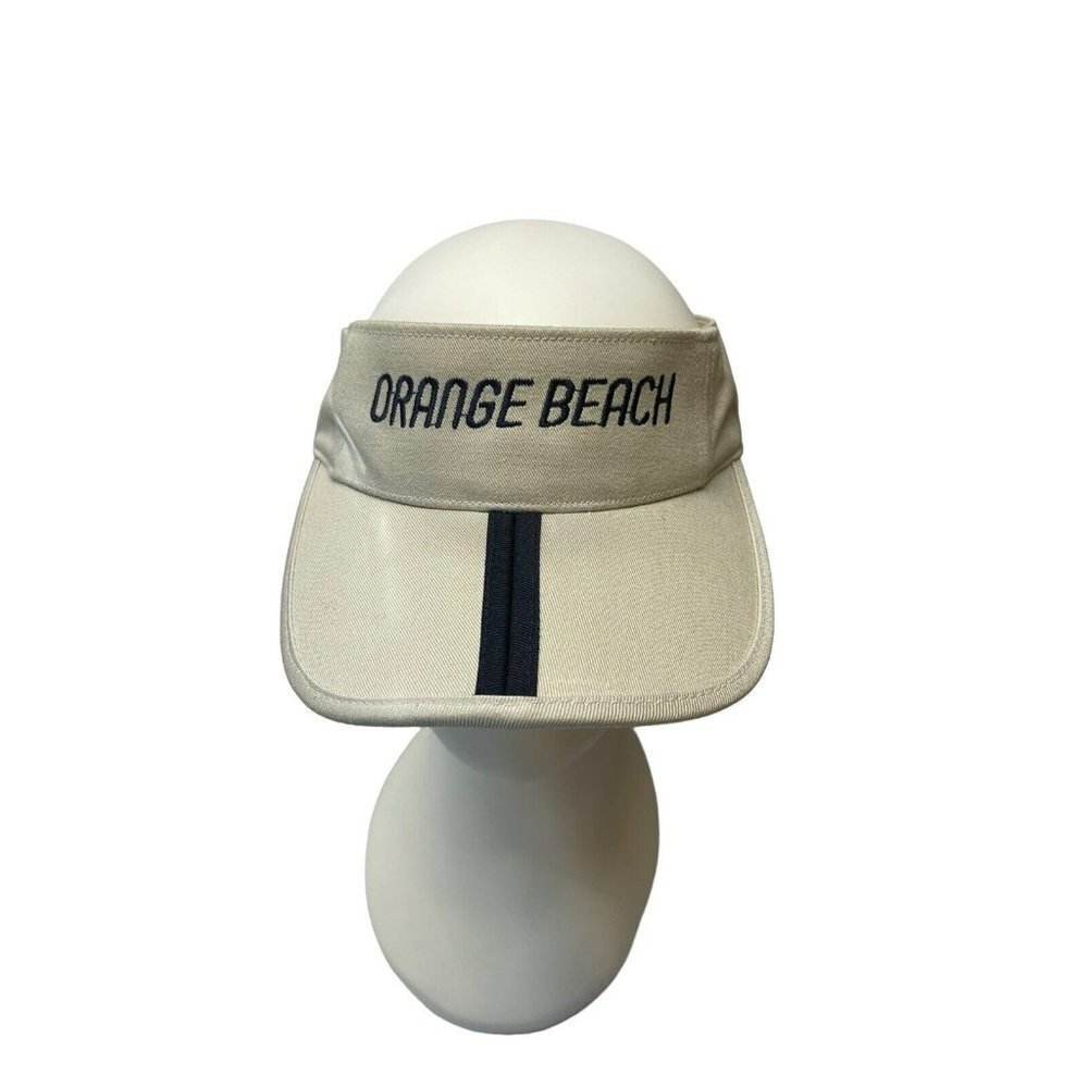 Orange Beach Beige  Adjustable Visor Hat Jhats Brand The Packer Foldable NWT NEW